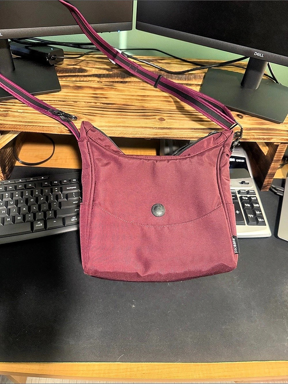 Pacsafe Cruise On The Go Anti-Theft Crossbody Bag Pink